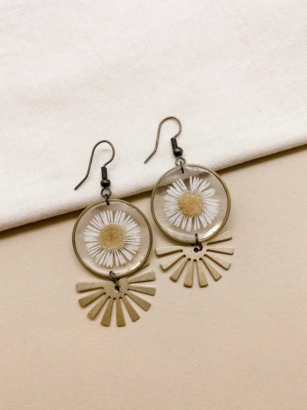 Handcrafted Real Pressed Flower Earrings